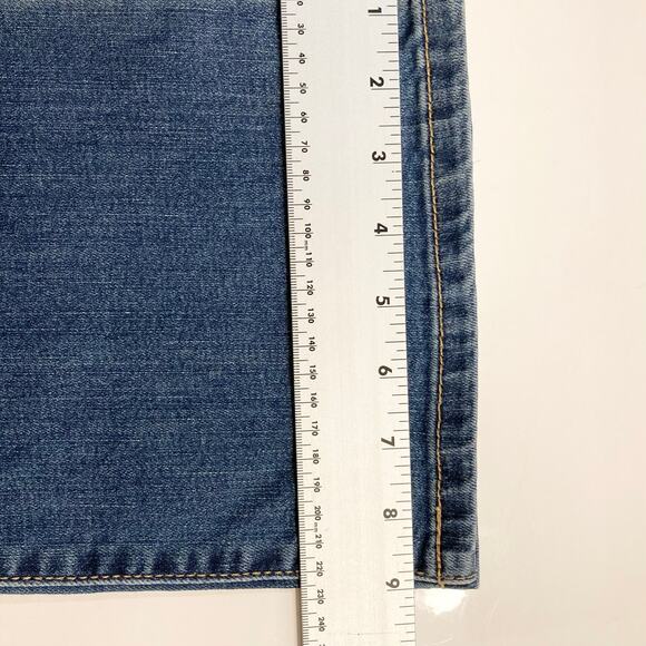 INGRID + ISABEL Jeans 12 Maternity Stretch-Panel Bootcut Blue Dark Wash - Picture 11 of 11